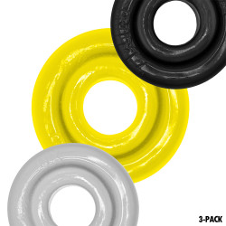Oxballs Lot de 3 Cockrings Rimringz Colorés